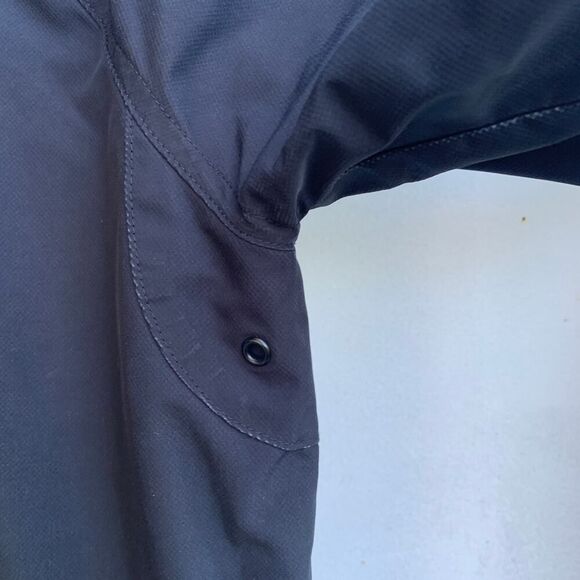 Athleta Cloudburst Jacket Size XS Black Hooded Long Raincoat Water-Resistant - Picture 9 of 15